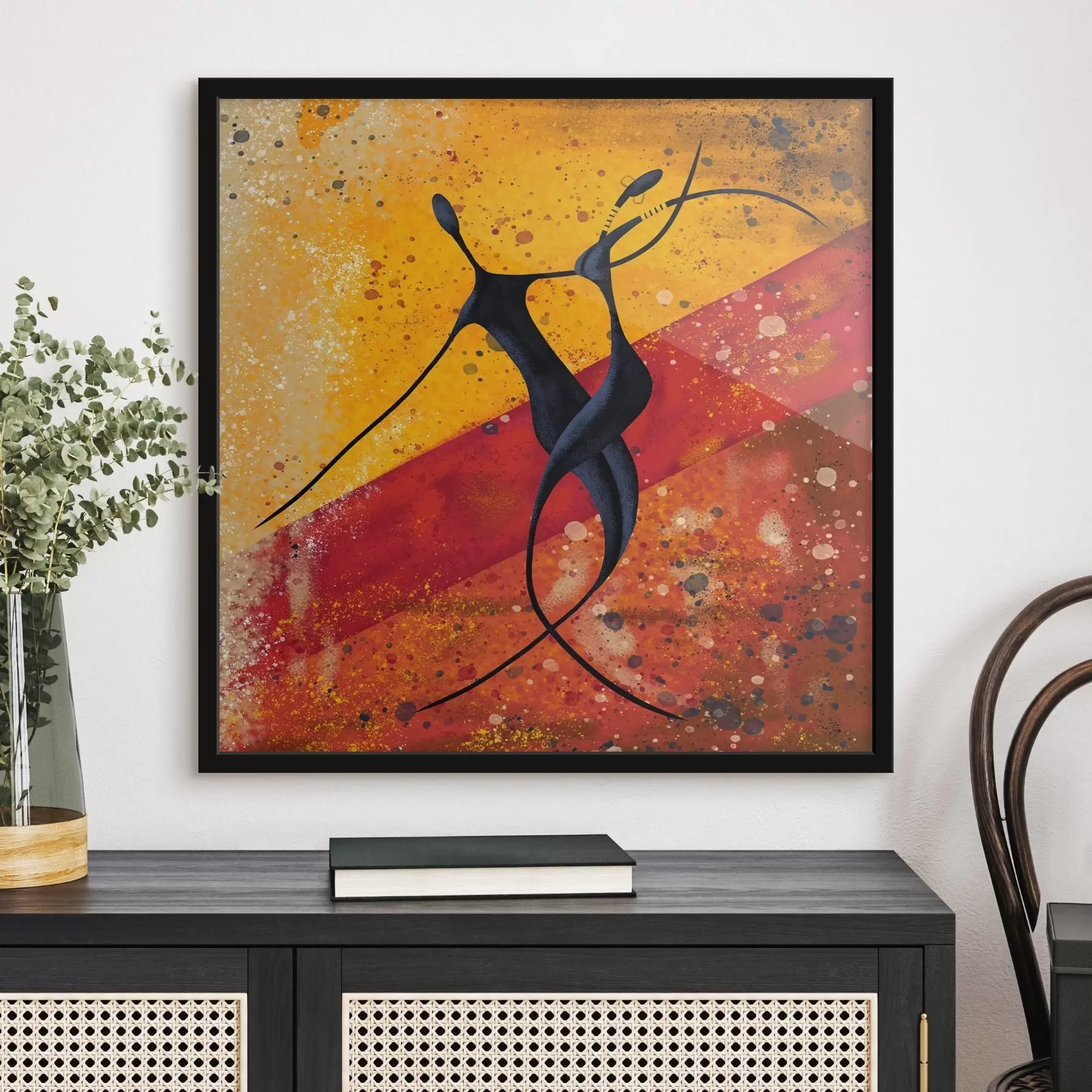 Fototapet Siluetový tanec v africkém stylu f28768