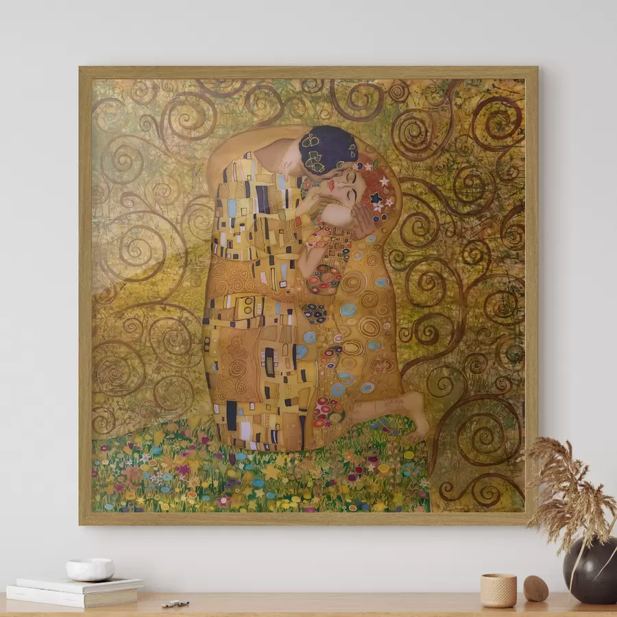 Fototapet Polibek, Gustav Klimt f27031