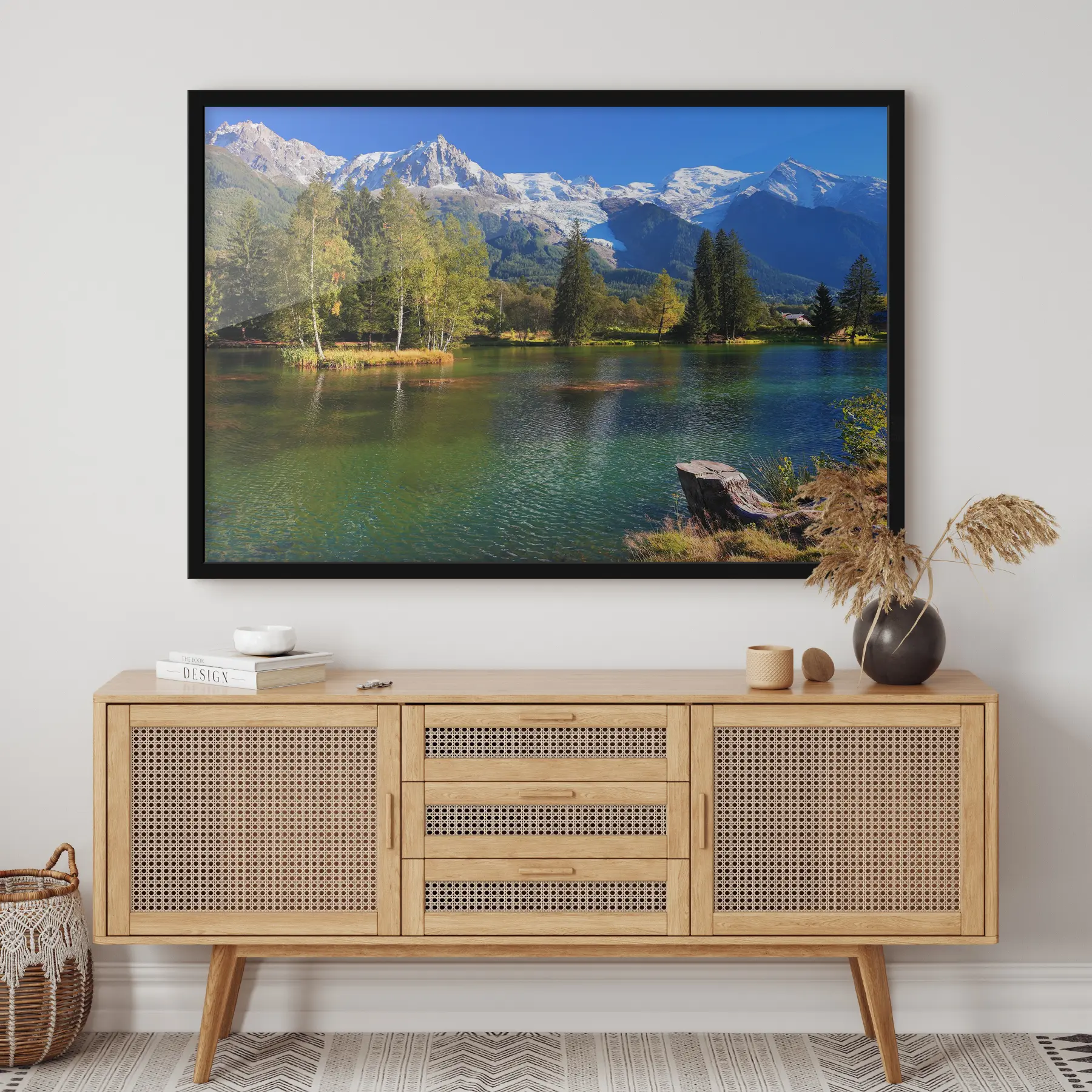 Fototapet Řeka na úpatí hor f08443