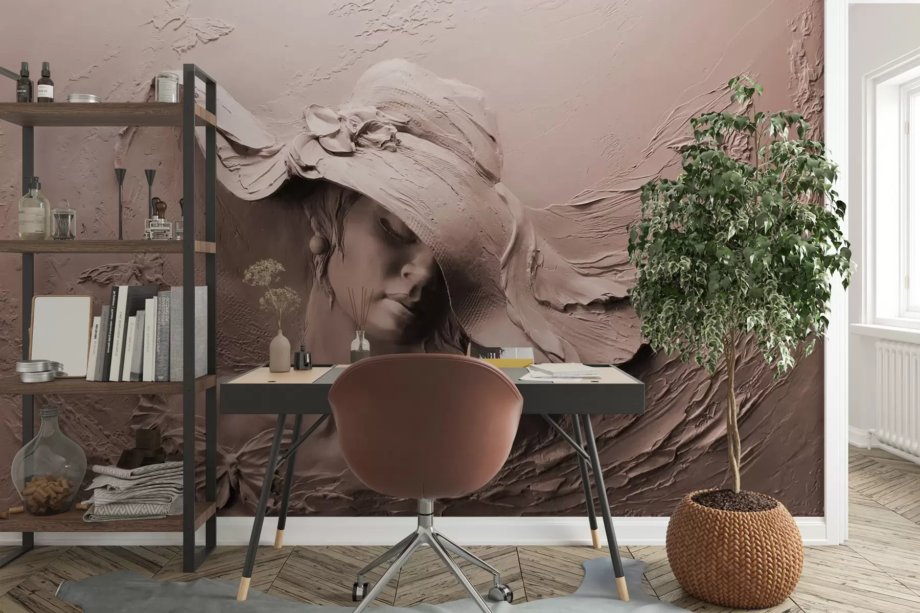 Fototapet Žena v klobouku 3D u62592v1