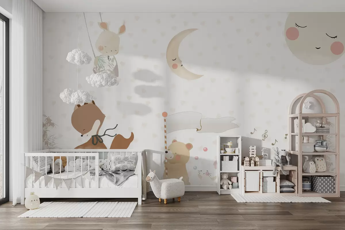 Fototapet Design tapety s roztomilými zvířaty u99000