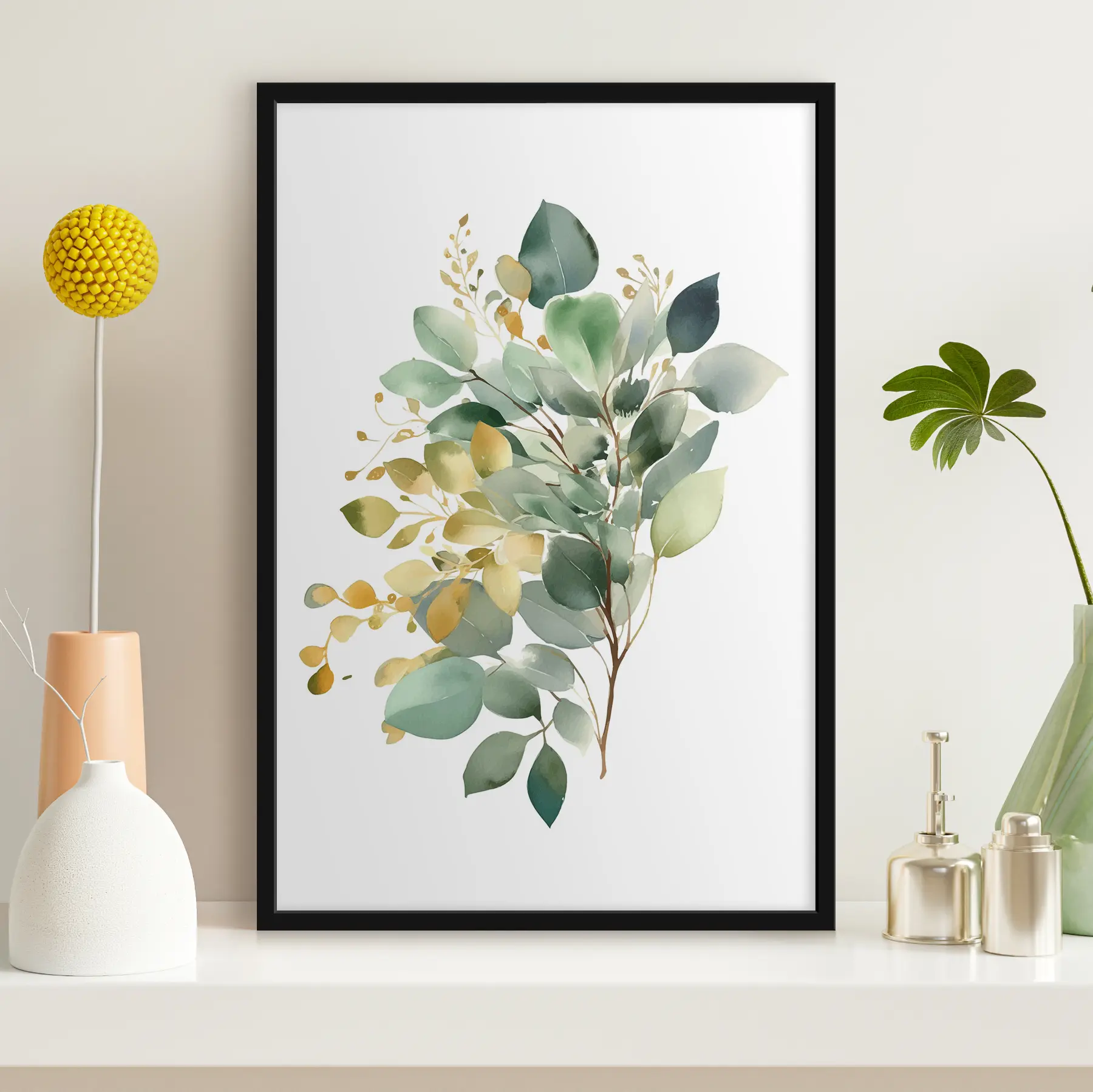 Fototapet Uspořádání větví eukalyptu f36354