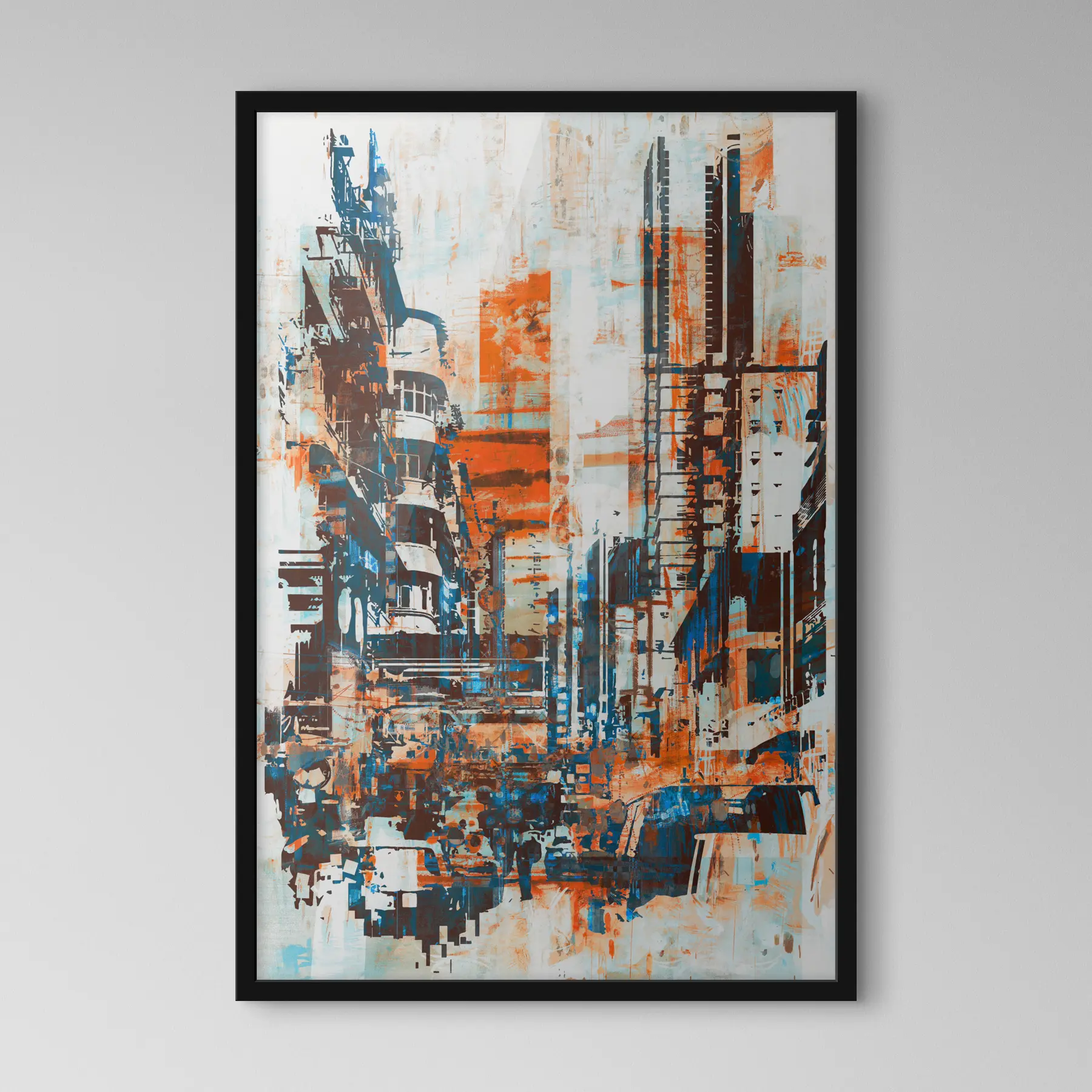 Fototapet Moderní abstrakce městská krajina ulice grunge styl f37082