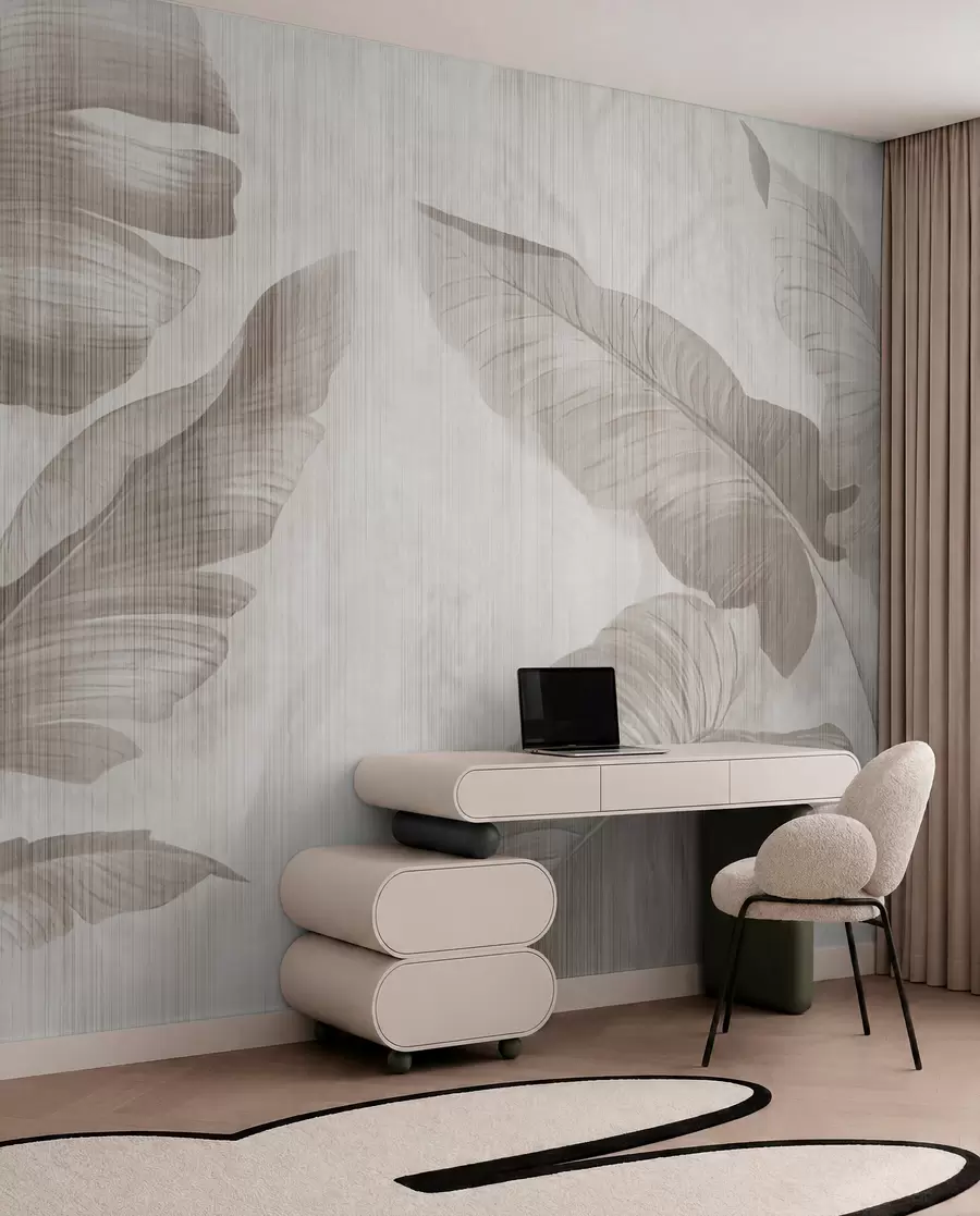 Fototapet Tropické listy ve stylu grunge u00299d1