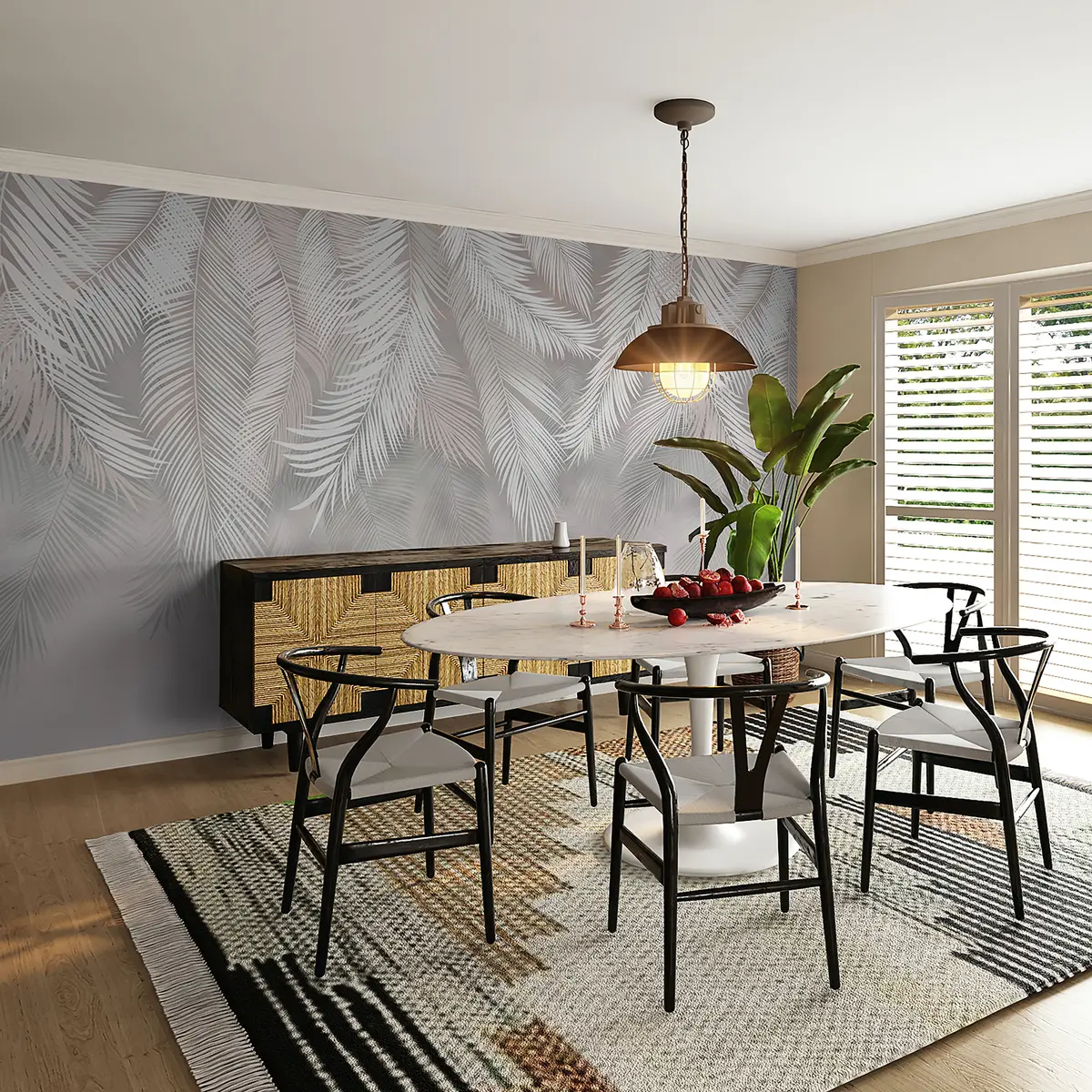 Fototapet Visící palmové listy u48556d2