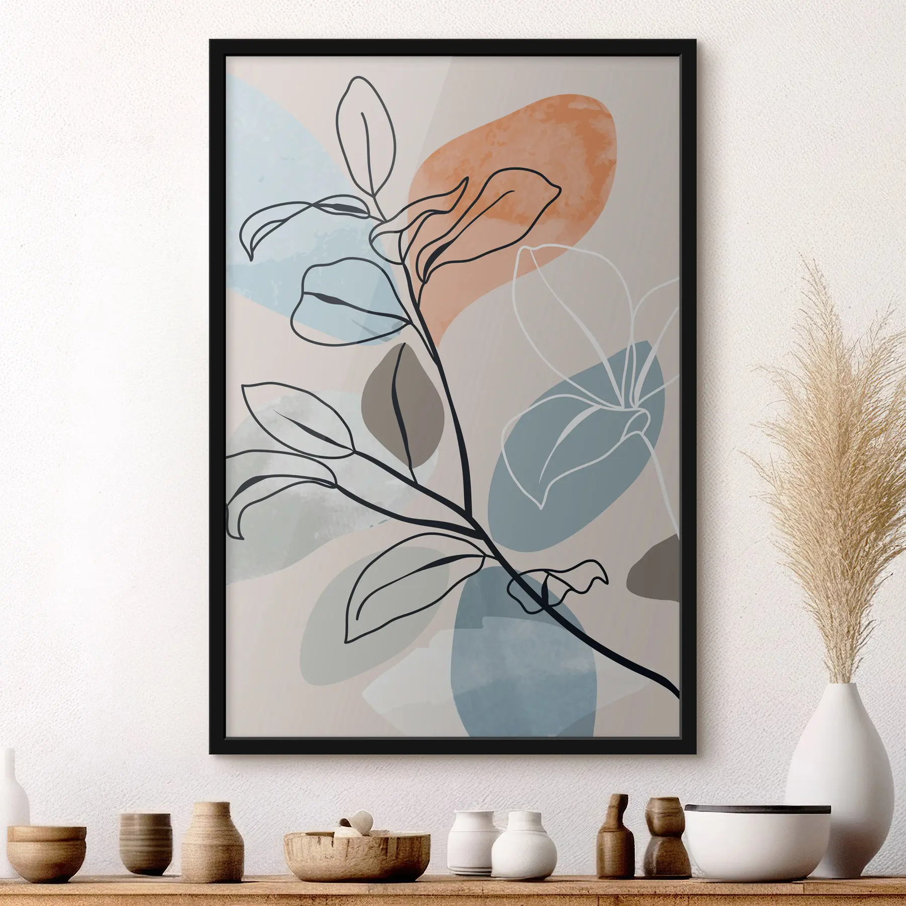 Fototapet Stylové čárové umění s barevnými tvary f36817