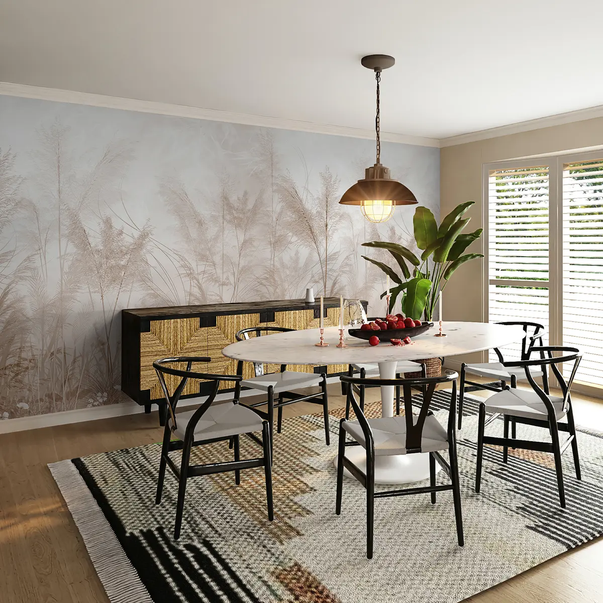 Fototapet Vysoké rostliny v pastelových barvách u93903d2